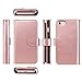 ULAK iPhone 8 Case, iPhone 7 Case, PU Leather iPhone 7/iPhone 8 Wallet Case with Credit Card Slot Magnetic Closure Flip Wallet Case Cover for Apple iPhone 7/8 4.7 inch - Rose Gold