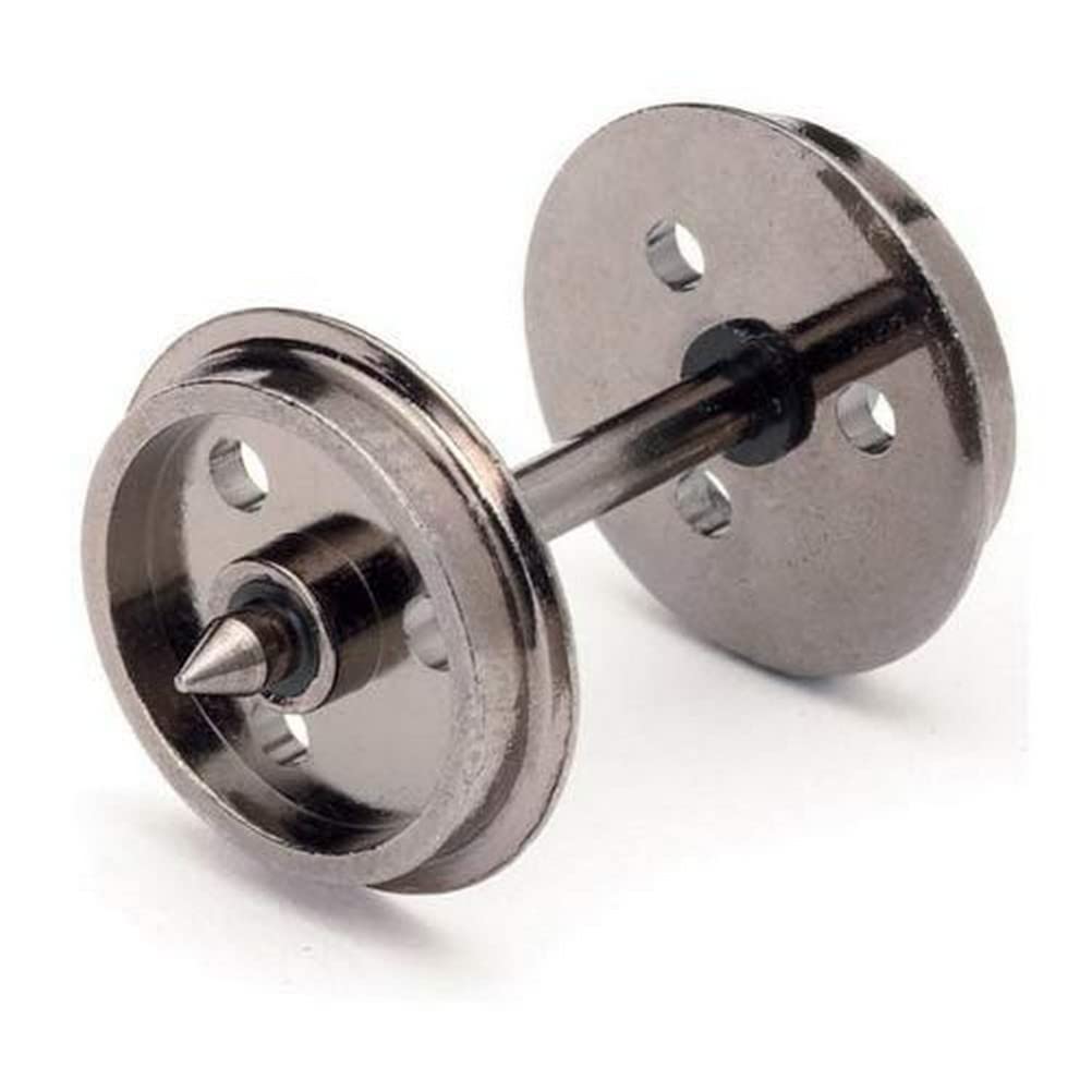 Hornby R8097 12.6mm Disc Wheels - 3 hole - Spare Parts and Train Accessories for Hornby OO Gauge Model Railway Sets, Coupling and Modelling Tools - Disc Wheels (Pack of 10), Scale 1:76