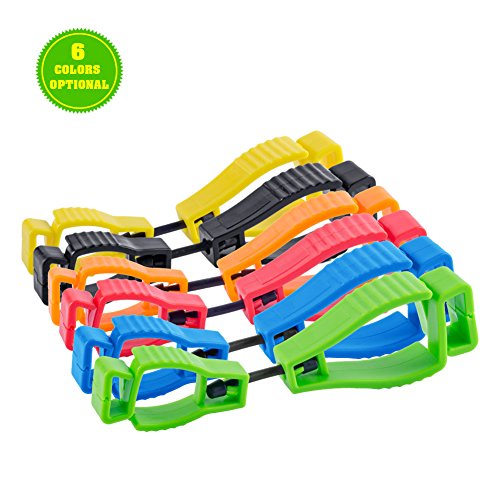 Glove Clip Holder Safety Gear Attach Gloves Towels Glasses Helmets Hanger Guard Labor Work Clamp Grabber Catcher Safety Work POP. (Green) …