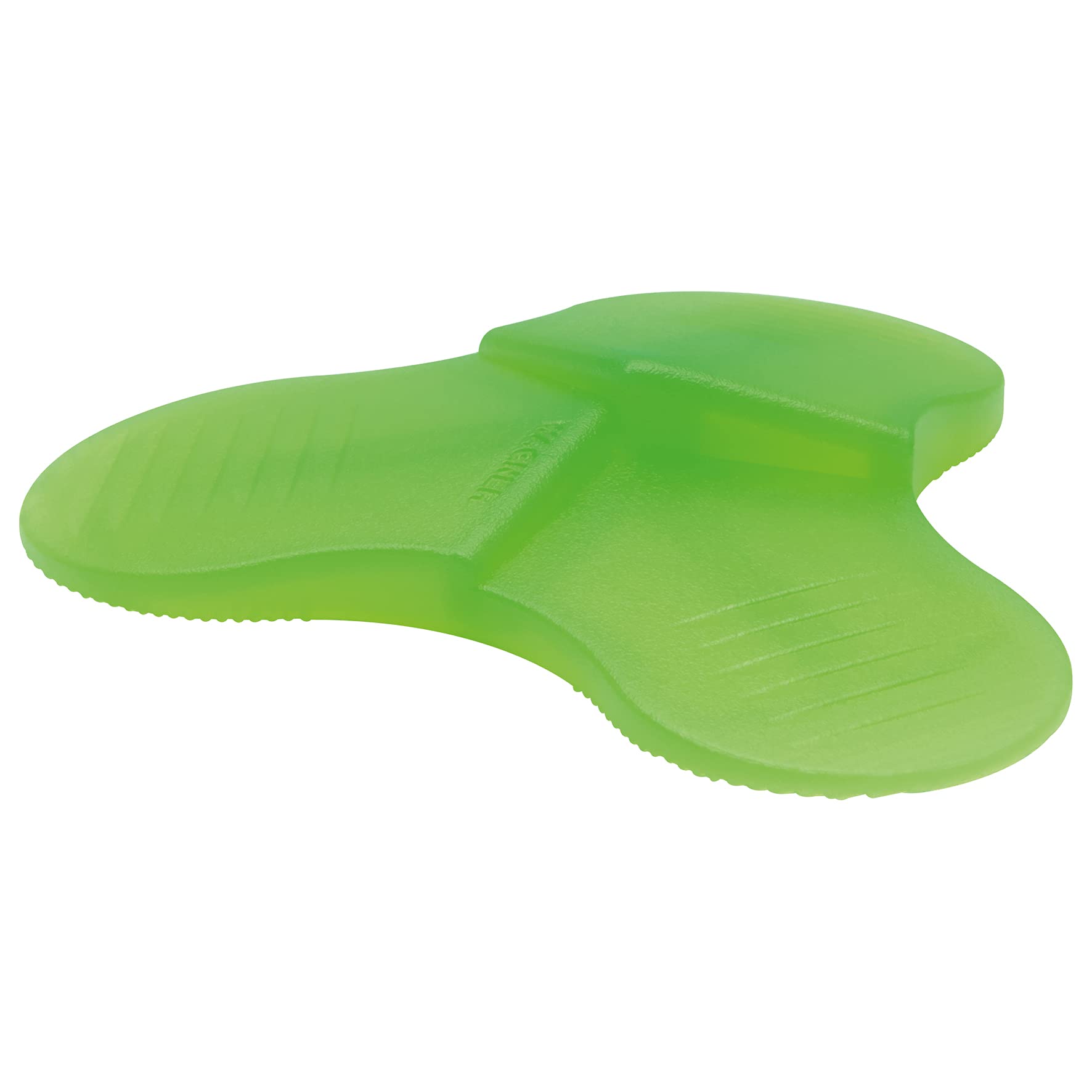 WAGNER Door Wedge/Doorstop 3STOP Luminous - Ø 108 x 19 mm, Green, Fluorescent Design Wedge Made of high Class Synthetics, to be Pushed Underneath Doors, with 3 Different Wedge Heights - 15699001