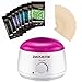 Wax Warmer, Zeonetak Hair Removal Waxing Kit Hair Remover Tool + 8 Pack x 3.5oz Hard Wax Beans + 20 Wax Applicator Sticks, Overheat Light Off Protection