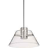 Nuvo Lighting 62/2051 Edmond - 12W LED Pendant-8.5 Inches Tall and 13.63 Inches Wide, Finish Color: Polished Nickel