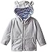 Gerber Baby Boys' Hooded Micro Fleece Jacket, Gray, 6-9 Months