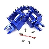 KKE SUZUKI FOOT PEGS DRZ400 DRZ400E DRZ400S FOOTPEGS FOOTRESTS BLUE