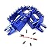 KKE SUZUKI FOOT PEGS DRZ400 DRZ400E DRZ400S FOOTPEGS FOOTRESTS BLUE