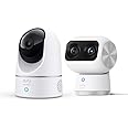 eufy Security Indoor Cam E220, Pan & Tilt, Indoor Security Camera Indoor Cam S350, Dual Cameras, 4K UHD Resolution Security Camera with 8× Zoom and 360° PTZ