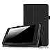 Fintie Folio Case for Amazon Fire (Previous Generation - 5th) 2015 release - Slim Fit Premium Vegan Leather Standing Protective Cover, Black