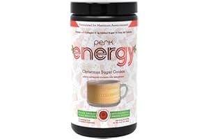 FLAVORACTIVE LABS Perk Energy - Original Christmas Sugar Cookie (20 servings) - Provides a Boost in Energy and is Packed with Protein, Collagen