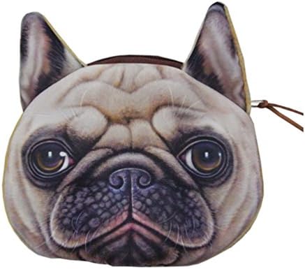 Pink Universe Cute Fun Family Pets Print Mini Wallet Card Holder Coin Purse (Shar pei)