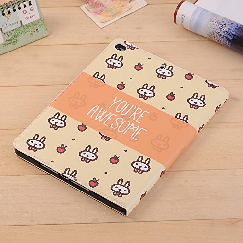 Sammid Cute iPad 2105/2017 Pro 12.9 Case for Women, Premium PU Leather Flip Folio Stand Case with Pen Holder Slot,for Apple iPad 2105/2017 Pro 12.9