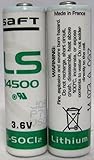 5 SAFT LS14500 LS 14500 AA 3.6v Li-SOCl2 Lithium Batteries MADE IN FRANCE