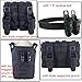 Molle Mag Pouch Small Portable, Nylon Holster Fast 9mm Magazine Pouch for AR Pistol (2pcs BK)