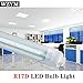 R17D 4FT LED Tube Light,5500K White Color,20W F48T12/CW/HO Straight T12 Fluorescent for Vending Cooler Freezer Replacement Bulb (4-Pack 5500k)