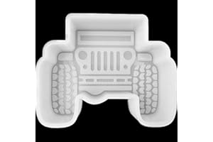 VONZK Car Freshie Mold Summer Vacation Silicone Mold 4 3/4” L X 3 1/2” W X 1 1/4” H for Aroma Beads DIY Handmade Freshies Mould (SUV)