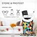 Plush Lined Eyeglasses Holder - Fintie Premium PU Leather Anti-scratch Dustproof Protective Eyeglass Stand Case with Magnetic Base, Mosaic