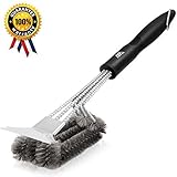 Adoric Life 360° Clean Grill Brush with Scraper, 18