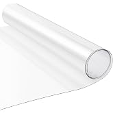 HFYZZ 17.7 x 96 Inch Large PET Plexiglass Sheets Roll, 0.8mm Transparent Flexible Plastic Sheet Roll for Craft, Picture Frames, Sign Blank, DIY Display Project, Easy to Cut