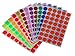Royal Green Round Stickers 3/4 inch in 13 Assorted Colored Sticker dots 19mm - 520 Pack