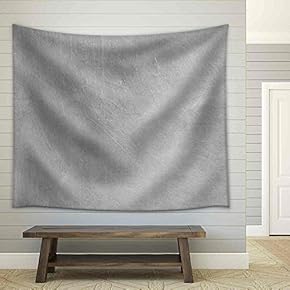 Brushed Silver Metallic Background - Fabric Wall Tapestry Home Decor - 51x60 inches