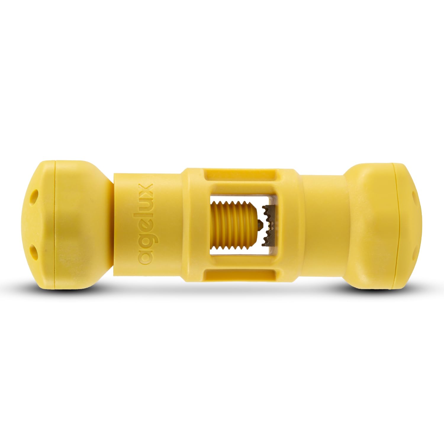 Agelux Bully Stick Holder for Dogs - Serrated Metal Chew Holder for Small, Medium, Large Dogs - Securely Holds Bully Sticks - 5.4 Inch Size