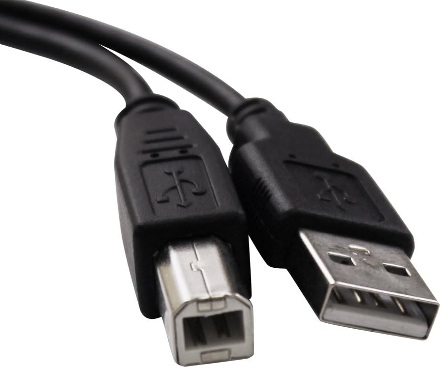 ReadyPlug USB Cable Compatible with HP Laserjet Pro 400 MFP M425dn CF286A#BGJ Printer (25 Feet, Black)