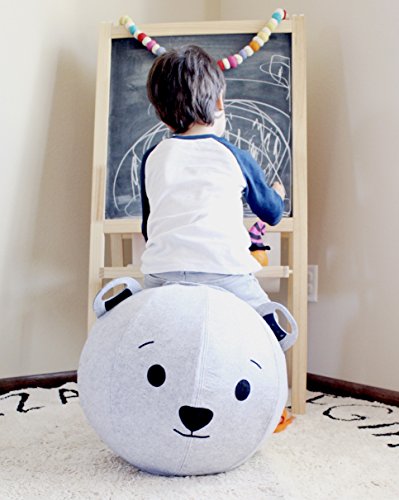 Vivora Niko - Self-Standing Sitting Ball Chair Adults, Kids, Home, Office, Yoga, Exercise, Stability, Fitness Birthing Ball Pump Handle, Base Ring Not Needed - Thumbnail 2