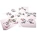HITOP Face Jewels, 6 Pack Mermaid Tattoos with Gel, Rhinestone Rave Body Jewels Festival Face Gems Christmas Party Favors for Girls Women