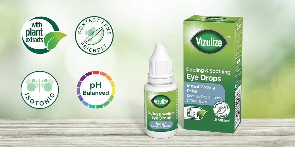 Vizulize Cooling and Soothing Eye Drops 10ml - Instant Cooling Relief, Soothes Dry, Irritated & Tired Eyes - Image 3
