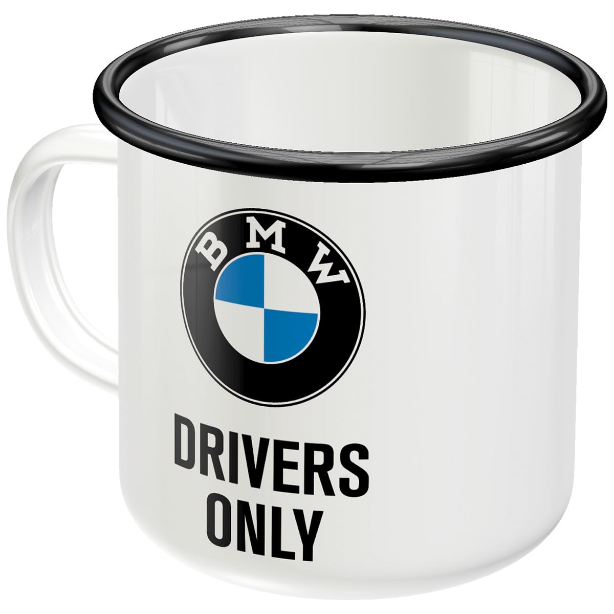 Nostalgic-Art Enamel Mug - BMW Drivers Only Colourful