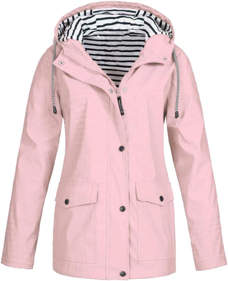 Winter Autumn Coat Jacket for Women Teen Girls, Ladies Long Sleeve Hoodies Patchwork Thin Skin Suits Hooded Zipper Pockets Sport Coat Outwear