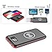 Portable Charger Power Bank,KEDRON 24000mAh Wireless Charger with LED Digital Display and 3 Outputs & Dual Inputs External Battery Pack for iPhone X,iPhone 8,Samsung Galaxy S8 Note 8 and More (Red)