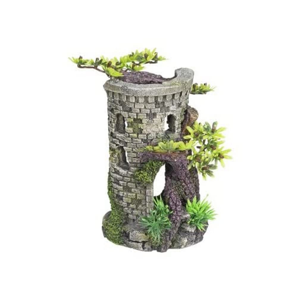 Nobby Tower with Bonsai Aquarium Ornaments, 9 x 10 x 15 cm