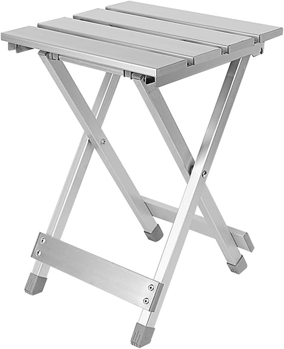 Camping Chair, Space Saving Camping Aluminum Folding Stool Home High