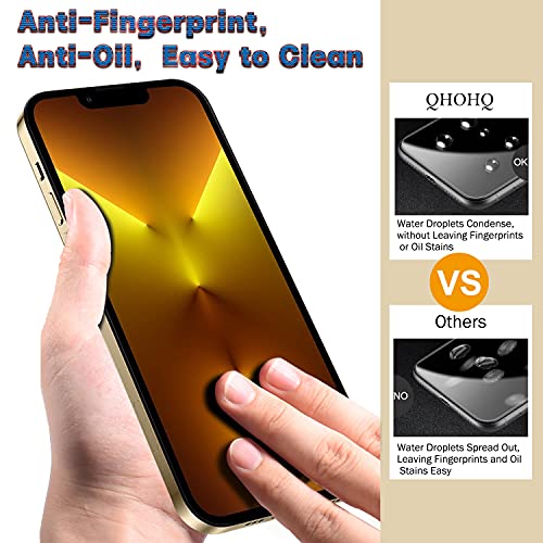 QHOHQ 3 Pack Screen Protector for iPhone 13 Pro 6.1 Inch with 3 Pack