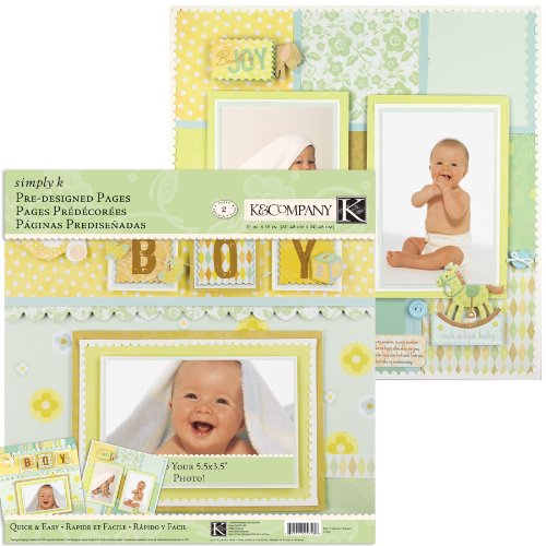 K&Company Simply K Butterbean Boy Pre-Designed Pages