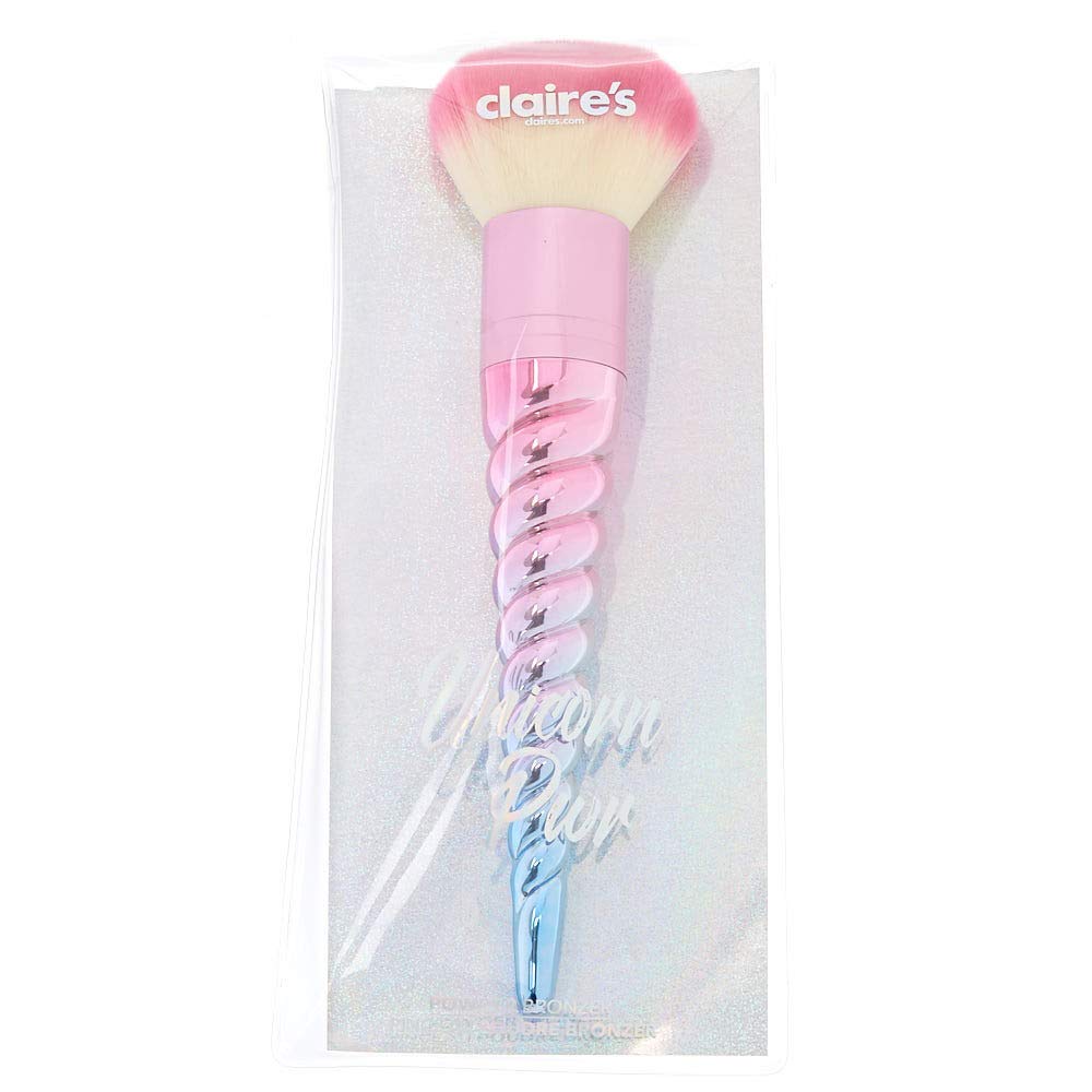 Claire's Girl's Unicorn PR Powder Bronzer Makeup Brush Pink