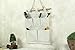 Co-link Linen/Cotton Fabric 5 Pockets Wall Door Closet Hanging Storage Bag Organizer,13.8