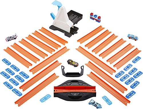 Hot Wheels Track Builder Straight Track With Car, Hot Wheels id Race Portal, Hot Wheels Track Builder Rapid Launcher, Hot Wheels Track Builder Loop Launcher