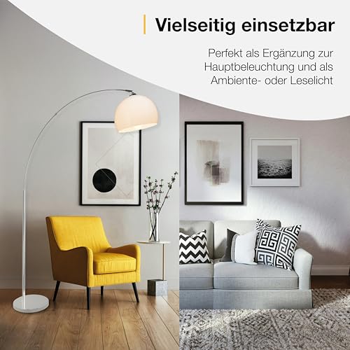 Brilliant Vessa Bogenstandleuchte 1 x E27 max. 60 W White/Chrome 92940/75