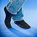 Nufoot Booties Men's Shoes, Foldable & Flexible Footwear, Fold and Go Travel Shoes, Yoga Socks, Indoor Shoes, Slippers, Black with Navy Stripes, Extra Large