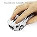 CHUYI Cool Car Shaped Wireless Mouse 1600DPI Cordless Office Mice for Travel Business School Home Gift (1 Pack-White)