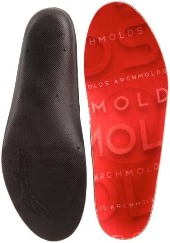 Archmolds Multisport Insole,Red,F  Men  8 - 8 .5/  9 .5 - 10
