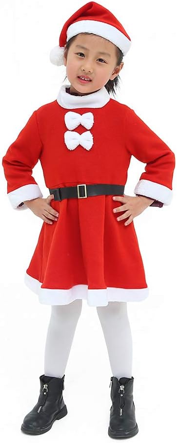 Bailamos Men's Santa Claus Costume, 6pcs Deluxe Velvet Santa Costume, Christmas Adult Santa Suit