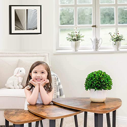 VASAGLE Industrial Nesting Coffee Table,Set of 3 End Tables for LivingRoom,StackingSideTables