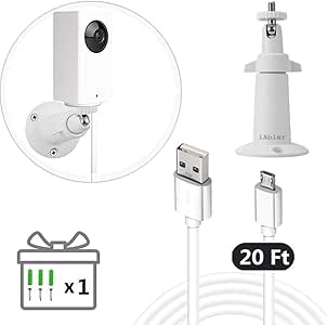 Amazon.com : for Wyze Cam Outdoor/Indoor Wall Mount + 20FT