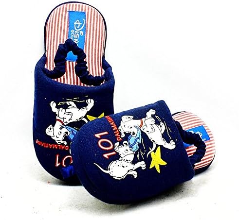 SendIt4Me Navy Blue 101 Dalmation Open Back Slippers