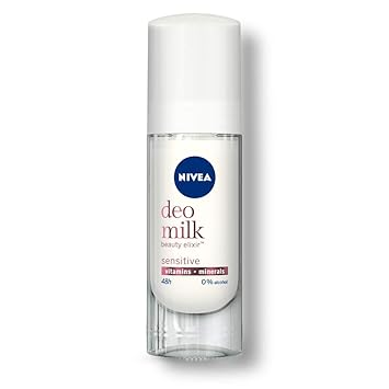 NIVEA Women Deodorant, Deo Milk Sensitive Roll On, 40 ml