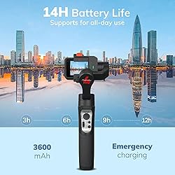 3 Axis Gimbal Stabilizer, Handheld Tripod Mount for