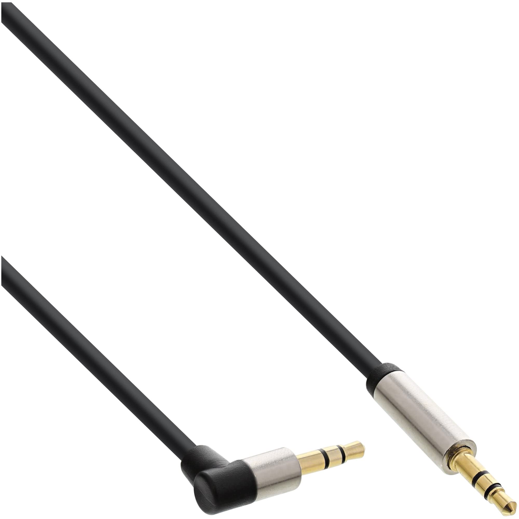 InLine 0.5 m 3.5 mm – 3.5 mm – Audio Cables (3.5 mm, 3.5 mm, Male, Male, Gold, Black)