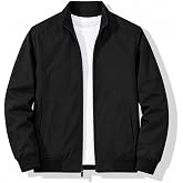 Windbreaker Jacket for Man Lightweight Casual Zip Up Fall Spring Outerwear